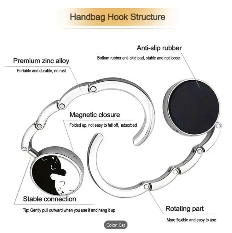 Handbag/Purse Table Hook - Deep Mix