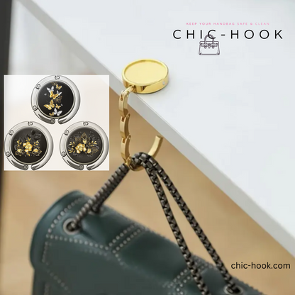 Handbag/Purse Table Hook in Butterfly And Flowers - LIMITED RELEASE